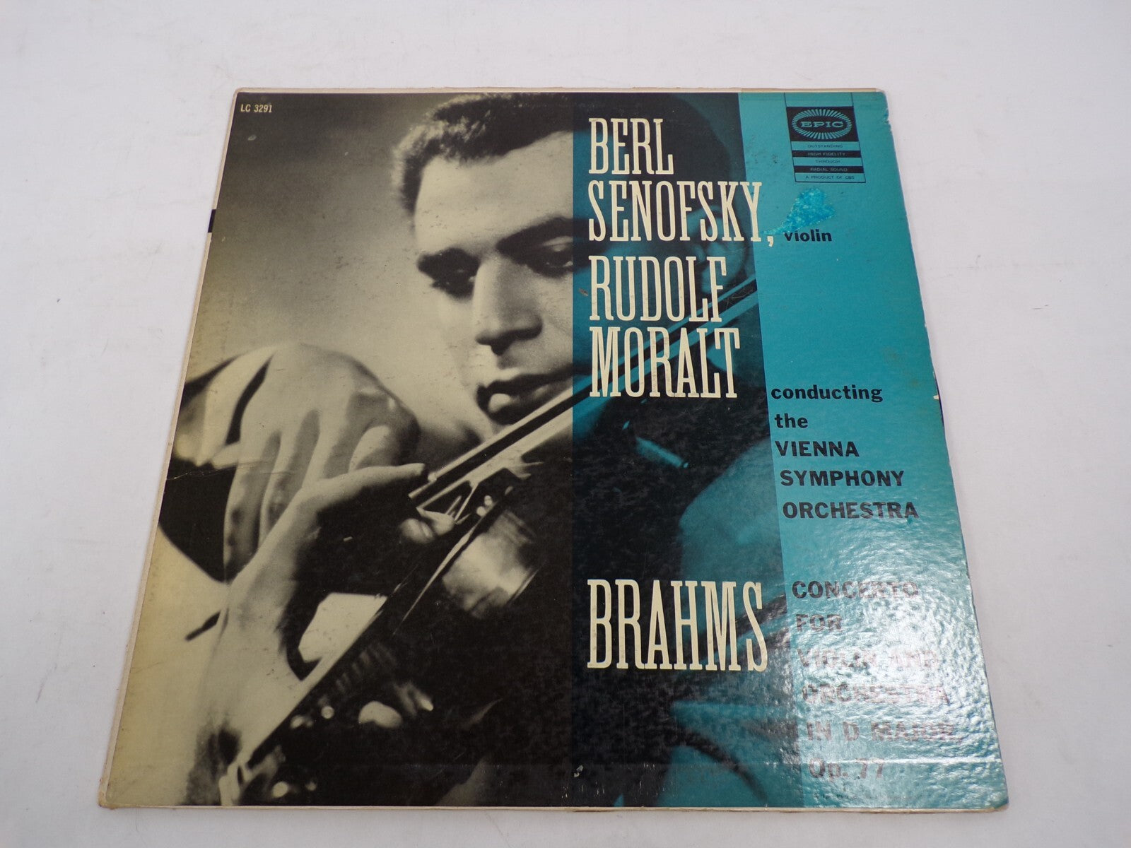 Berl Senofsky Rudolf Moralt Brahms Vienna Symphony Orchestra Vinyl Record