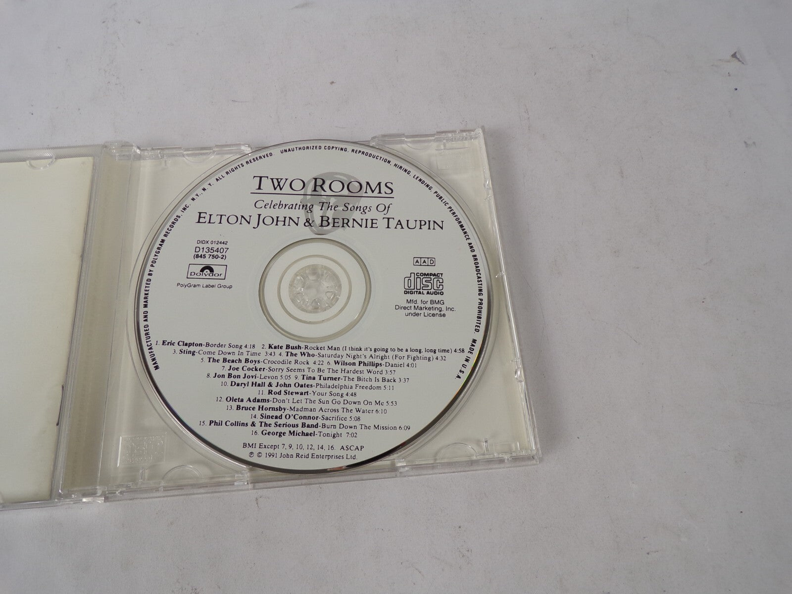 Two Rooms Elton John & Bernie Taupin Eric Clapton Kate Bush Sting The Who CD#41