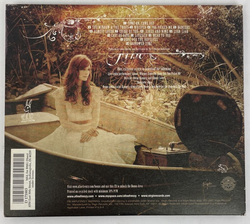 One Cell in the Sea - Digital Audio CD By A " Fine Frenzy " 2007 Virgin Records