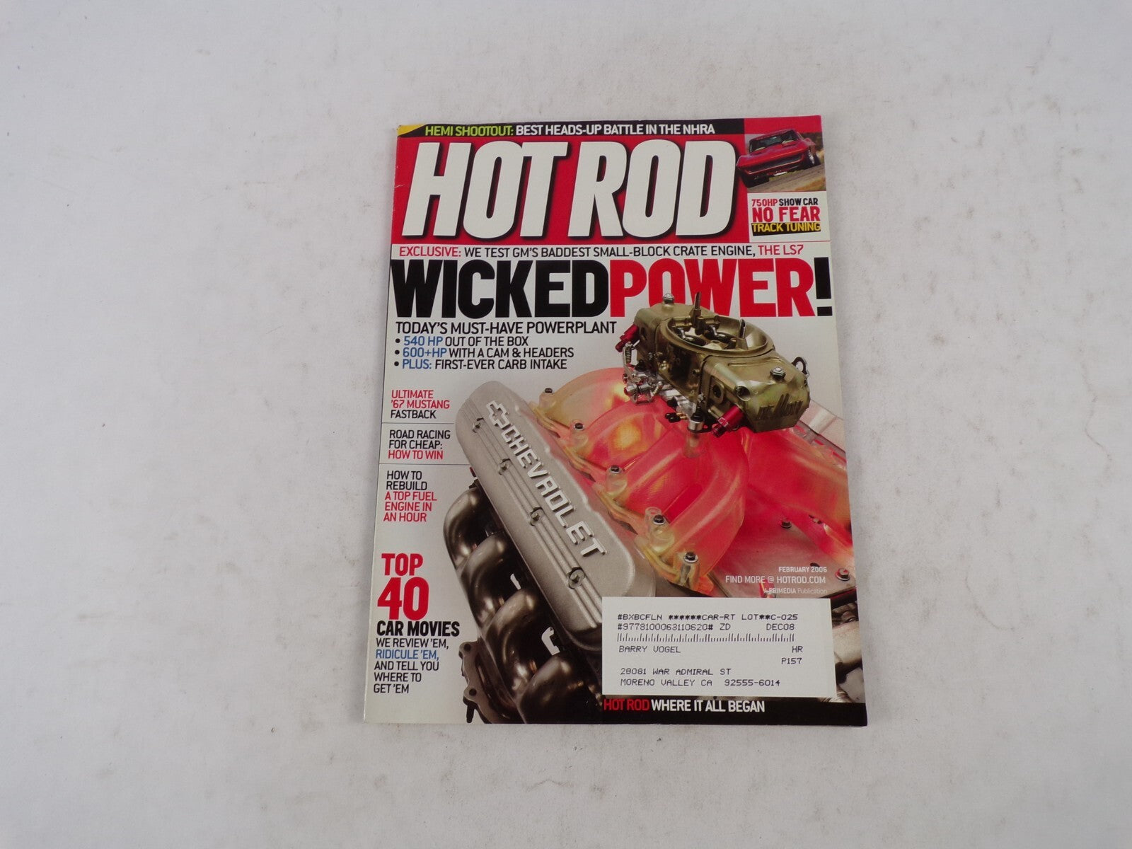 December 2002 Hot Rod Wicked Power! Hemi Shootout: Best Heads-Up Battle In The