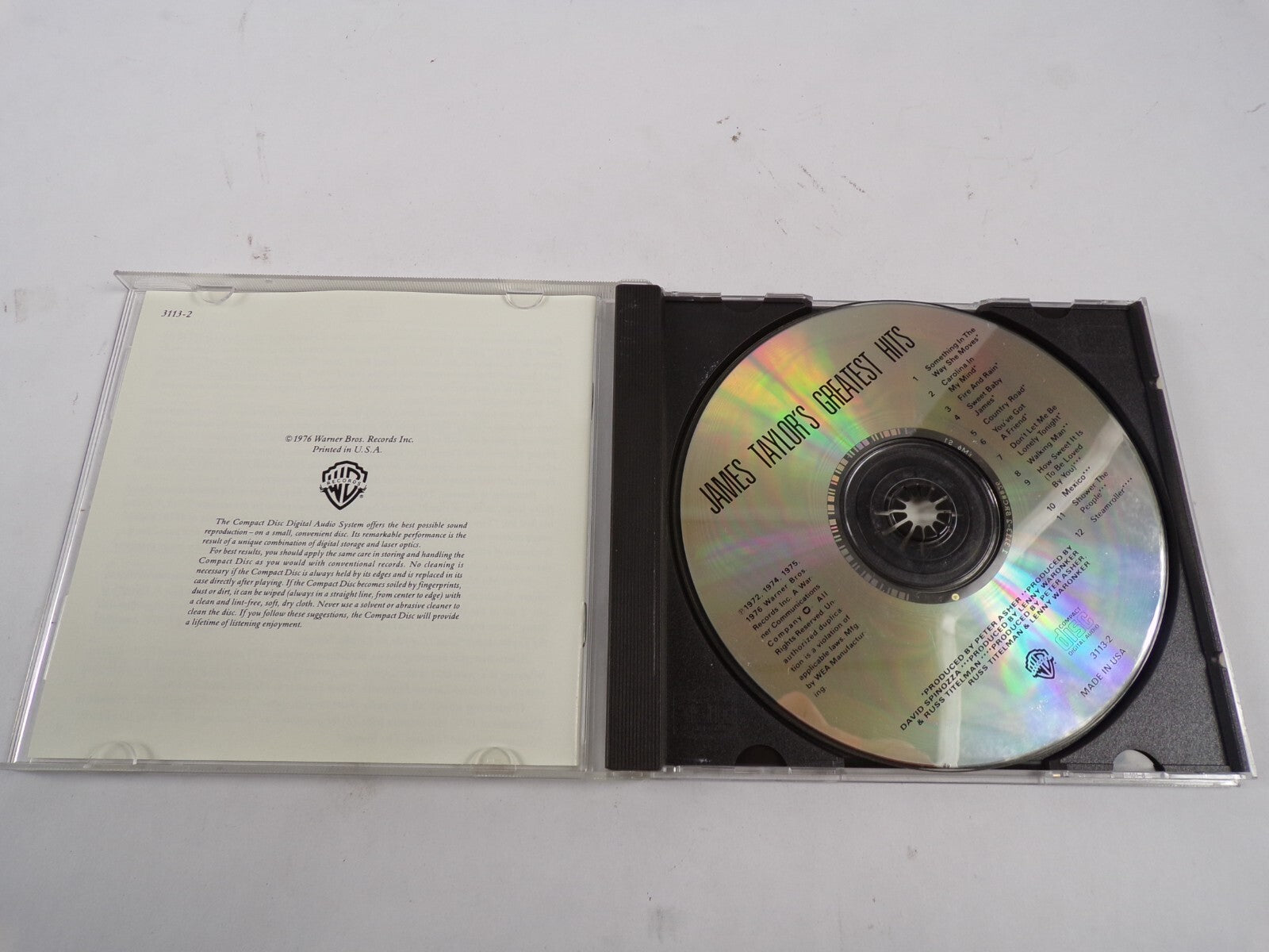 James Taylor Something in the Way She Moves Carolina In My Mind Mexico CD#51