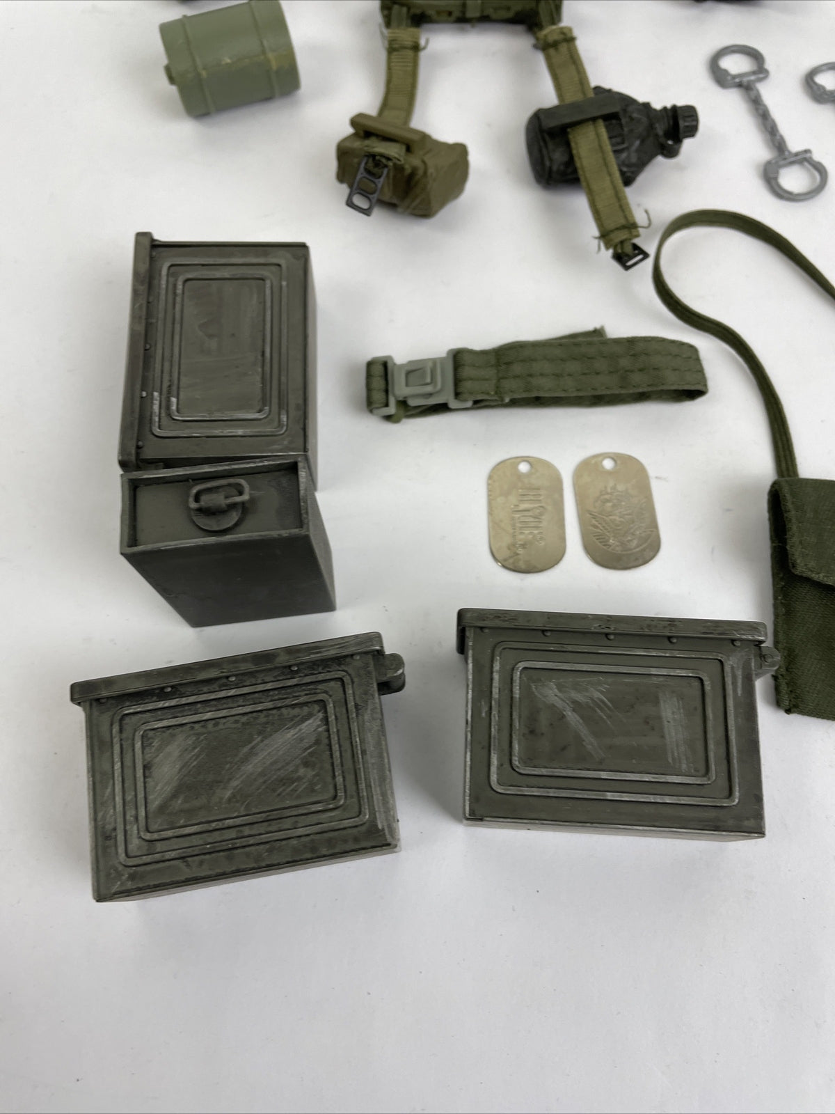 Lot Of GI JOE RIFLE Dog Shovel Gas Mask++  - FOR 12" ACTION FIGURE 1/6 SCALE 1:6