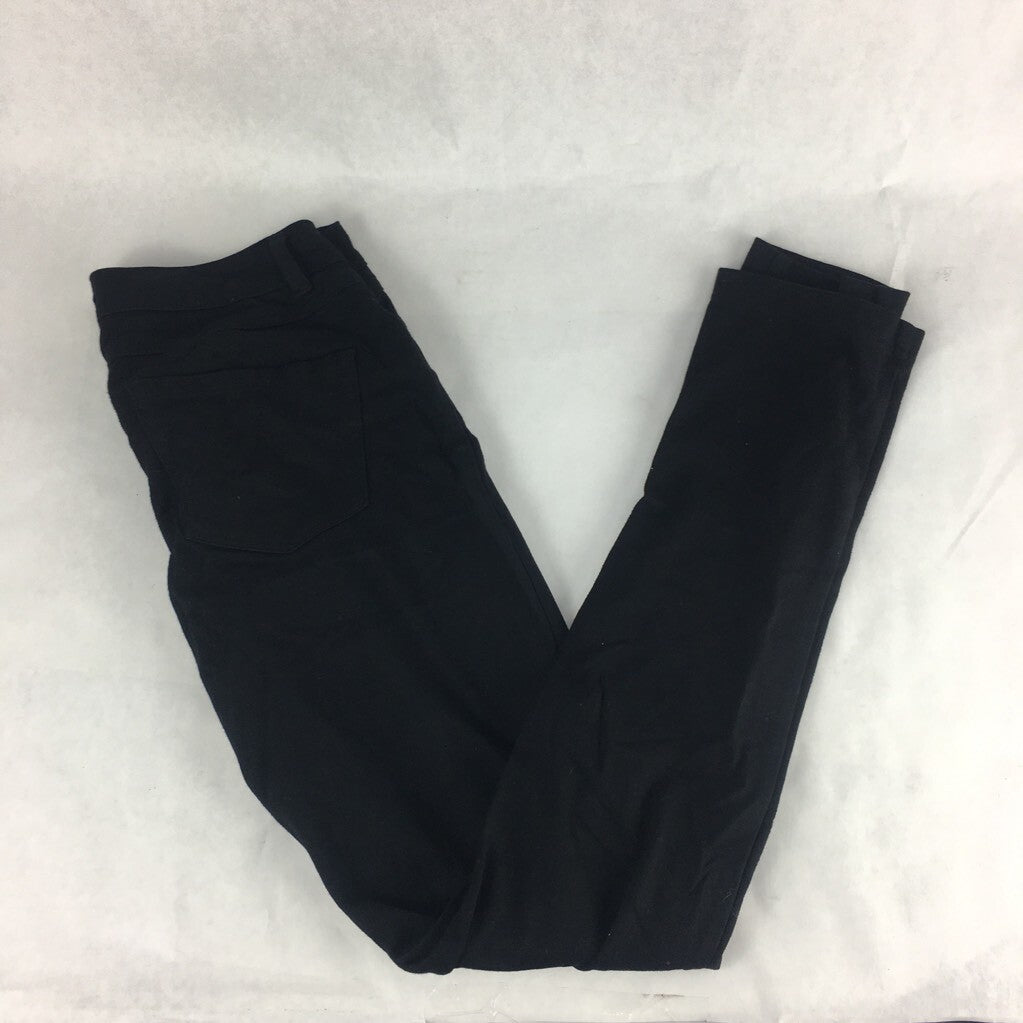 Pripe Womens Skinny Slim Pants Black Low Rise Zipper Fly Pockets Stretch S