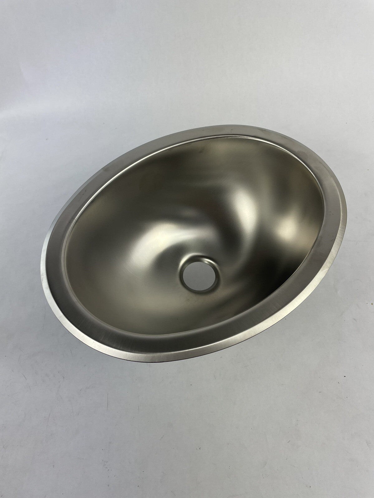 Sterling Stainless Steel OVAL DROP-IN/UNDER-MOUNT BATHROOM SINK 1186-0 13-1/4′