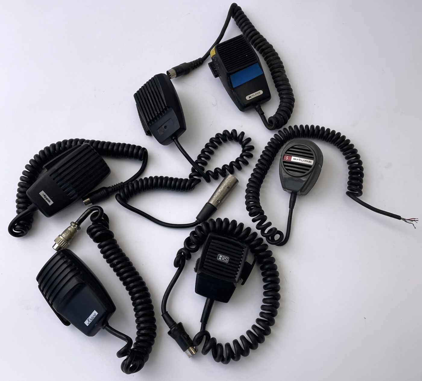 CB Radio Microphone Handheld Lot Of 6 SHURE TELEX Kraco Hy Gain Midland UNTESTED