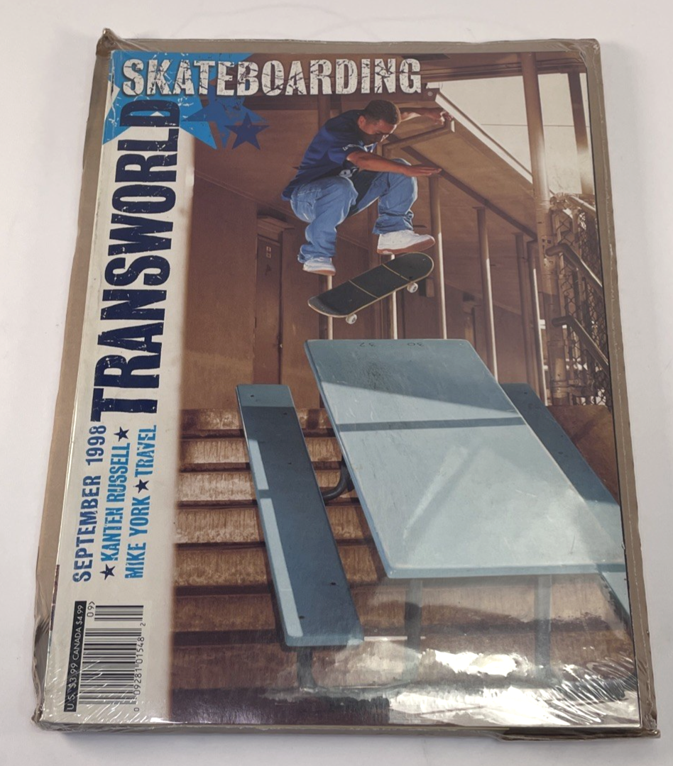 Vintage Transworld Skateboarding Magazine September 1998 90s Rare Daewon Song