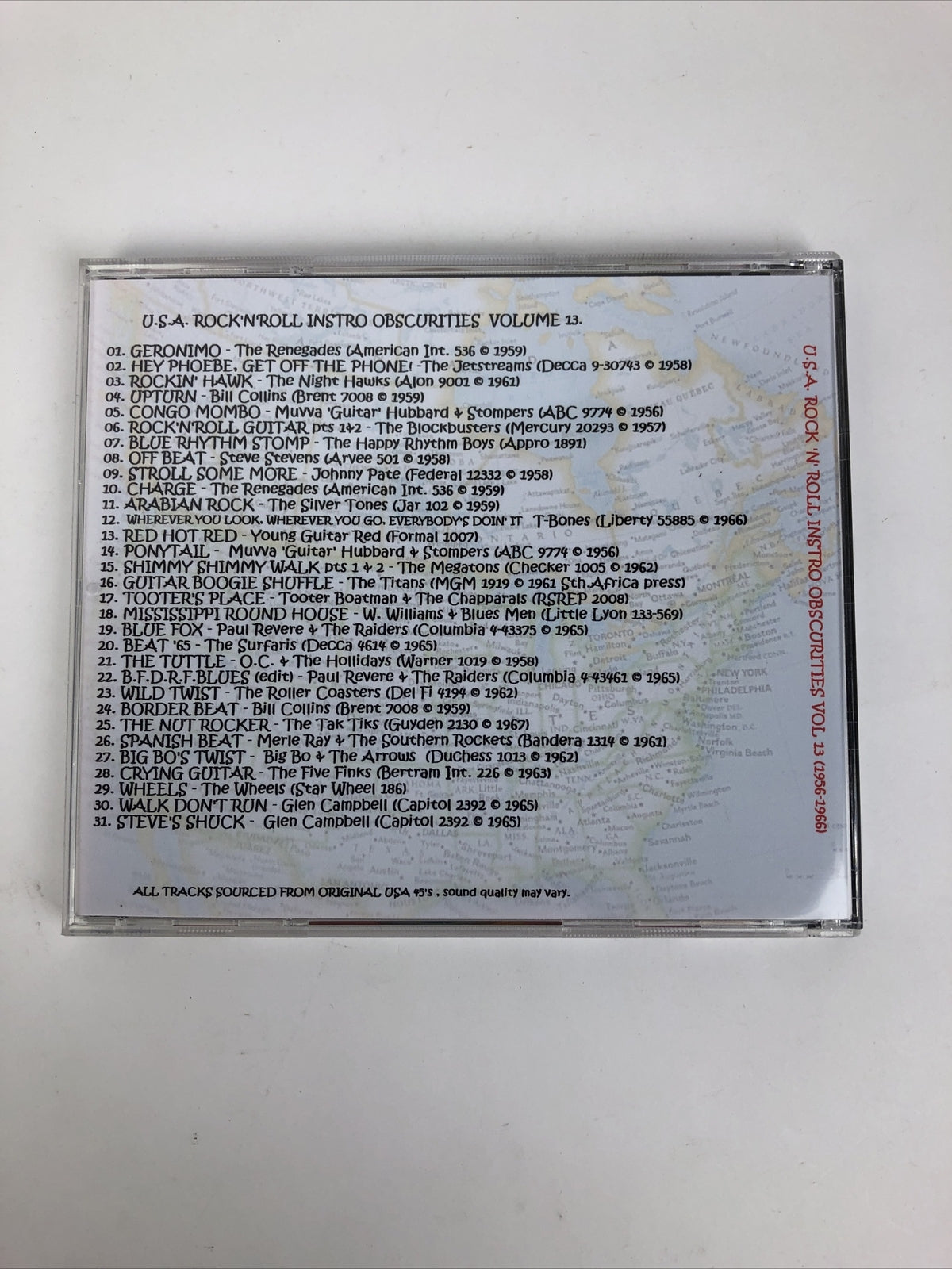 RARE U.S.A. ROCK n ROLL INSTRO OBSCURITIES ( CD ) VOLUME 13 - 31 TRACKS       #8