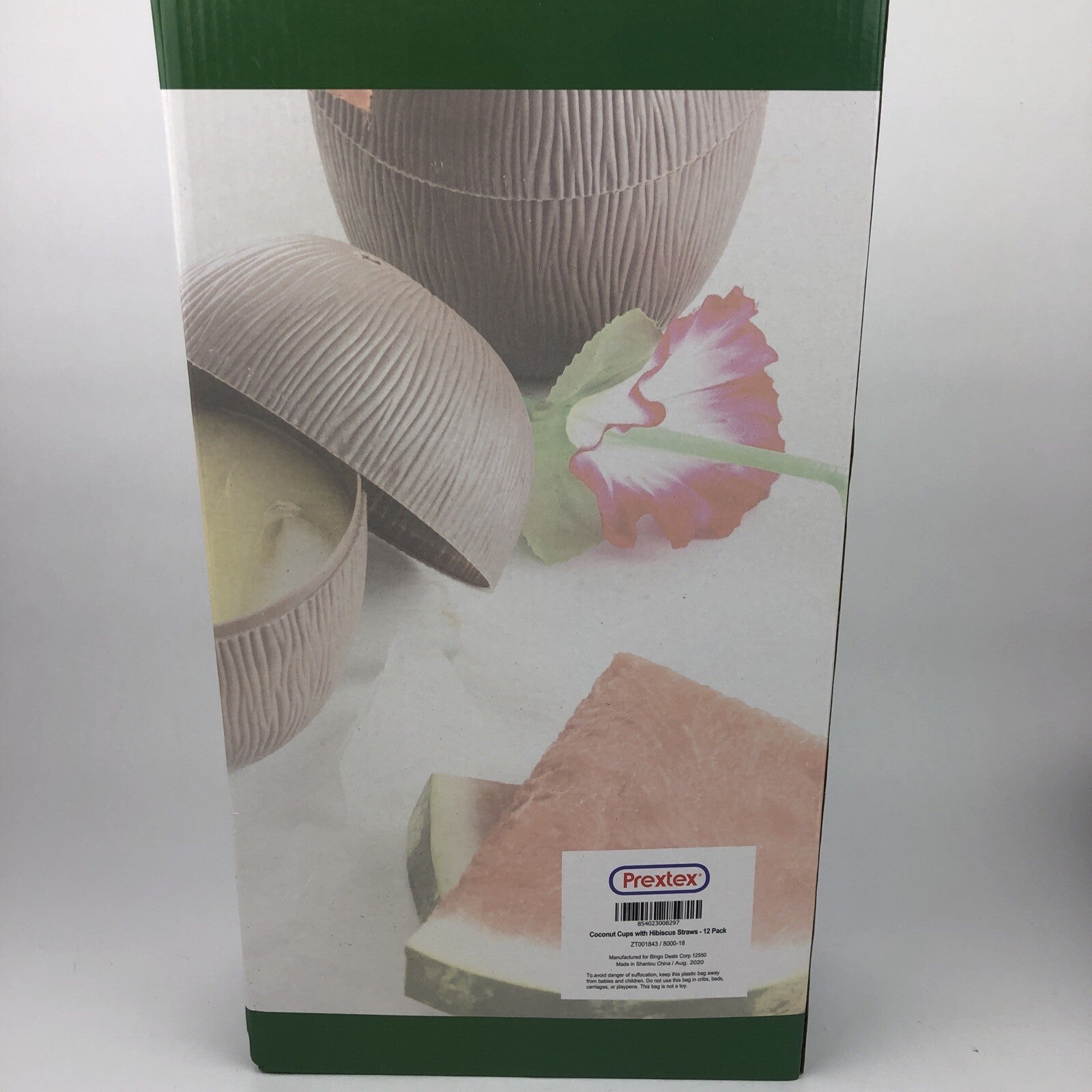 Prextex 12 Pack Coconut Cups for Hawaiian Luau Kids Party with Hibiscus... LOOK