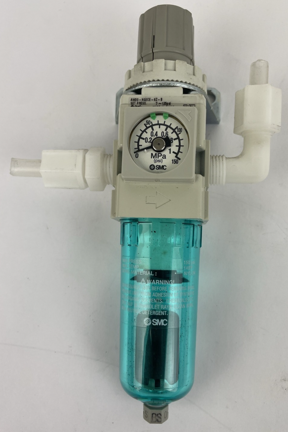 OEM SMC AW20-N02CE6Z-B Air Filter Regulator Set Pressure 7 - 125 psi           B