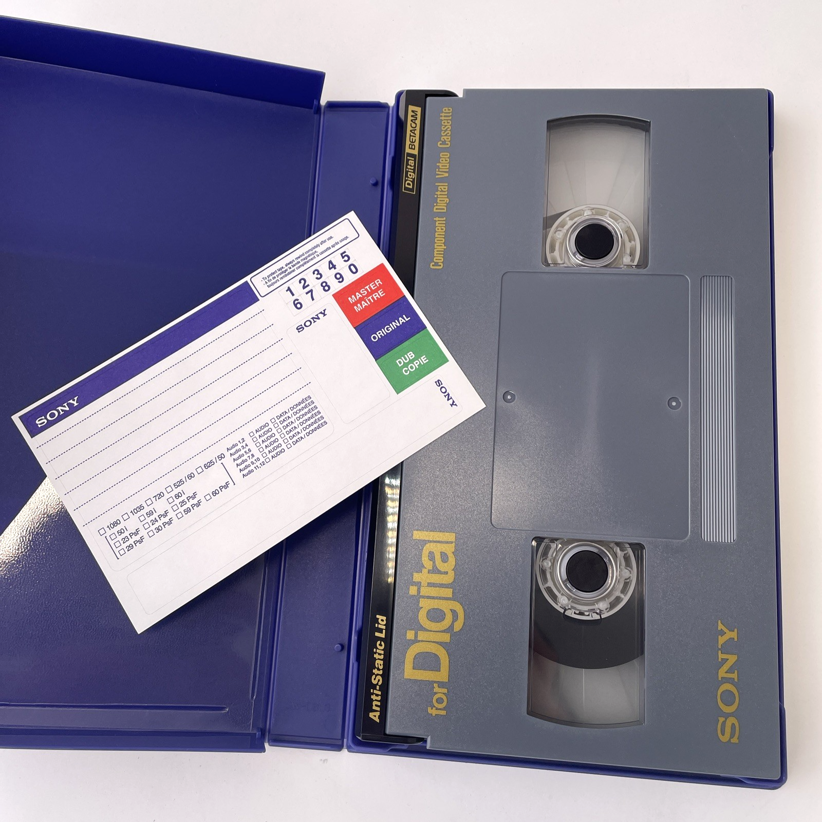 Lot of 19 Sony BCT-D34L Digital Betacam Metal Tape Video Cassettes - NEW