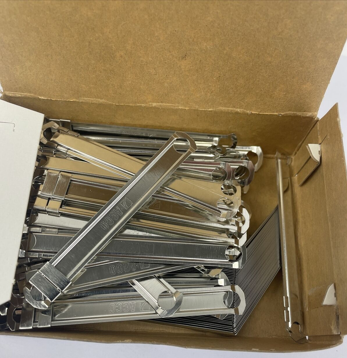 Pack of 50 ACCO No. 12 Paper Fasteners 1" Capacity 2 3/4"  Centers Stock # 70012