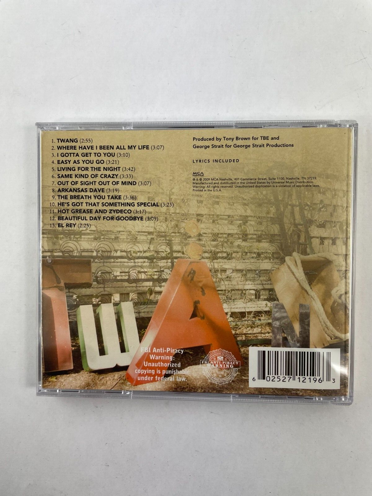 George Strait Twang I Gotta Get To You El Rey Easy As You Go Arkansas CD#73