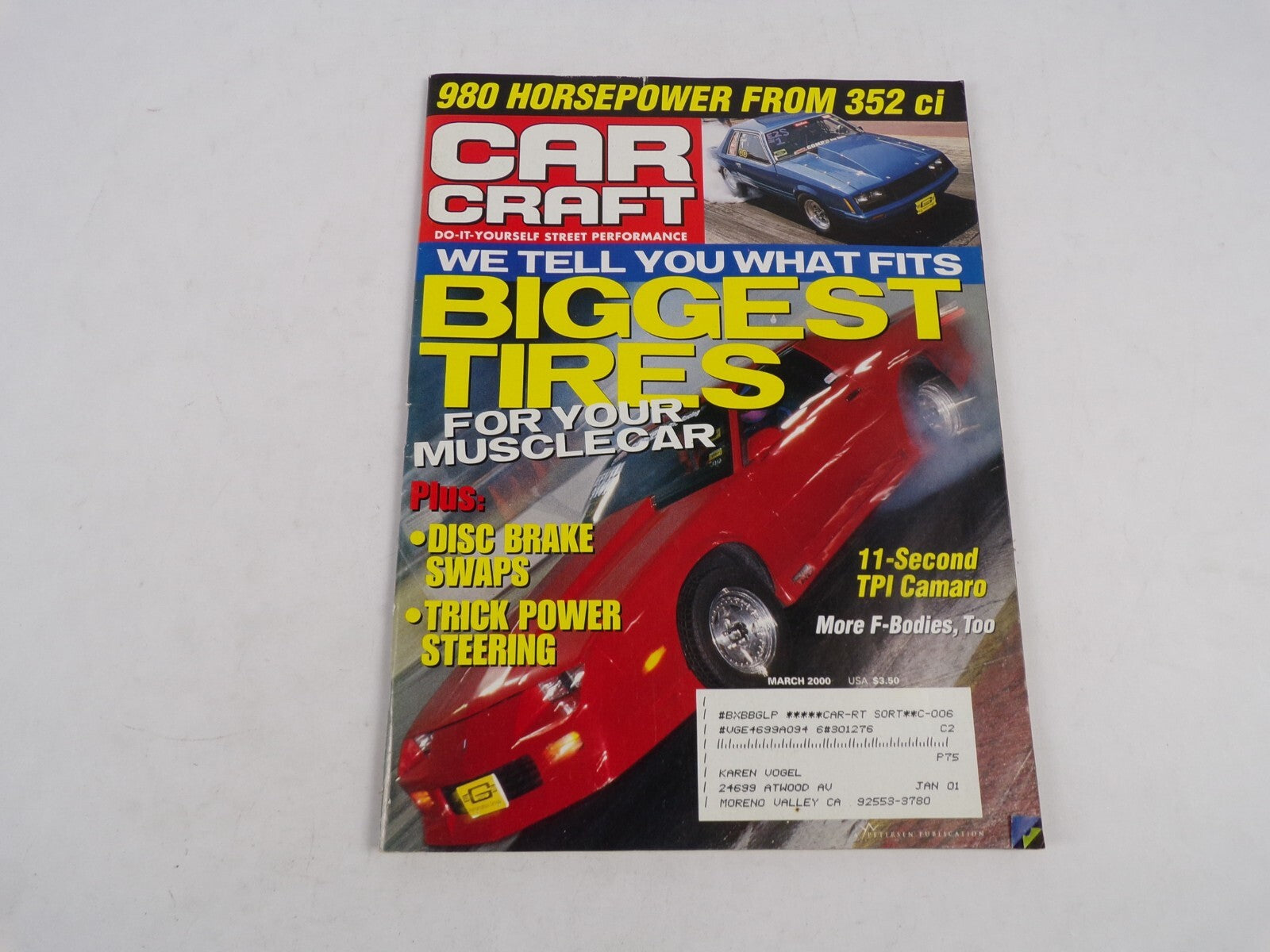 March 2000 Car Craft Biggest Tires For Your Musclecar