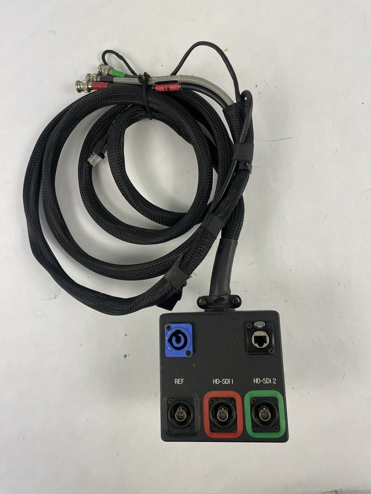 Breakout box Audio Snake 5 inputs Neutrik powerCON 20A EtherCon RJ45 BNC