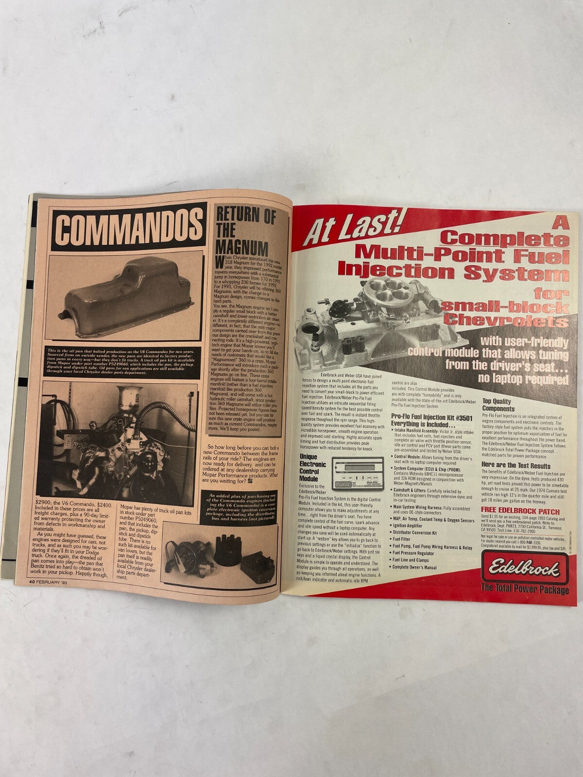 July 1994 Hot Rodding Magazinee PHR Predicts! What's Hot For '93 Engine Build-Up