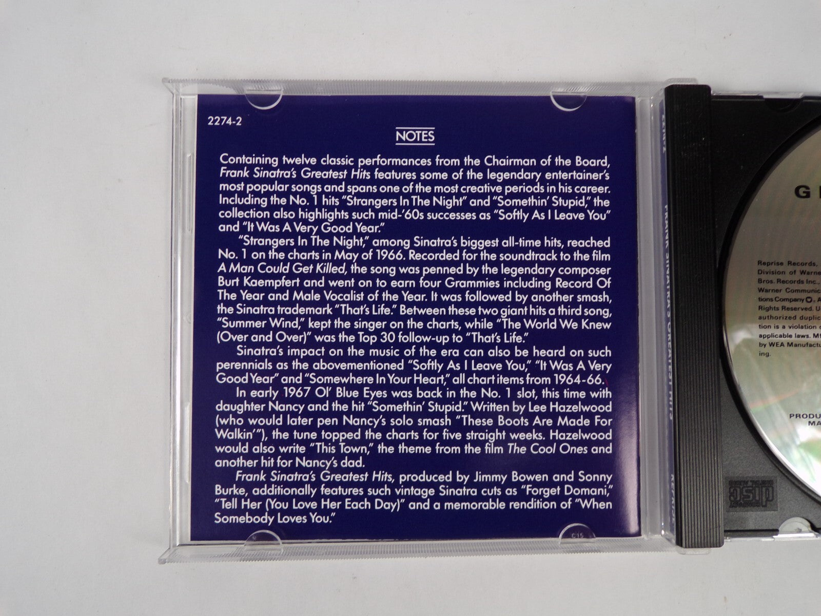 Frank Sinatra's Greatest Hits CD #9