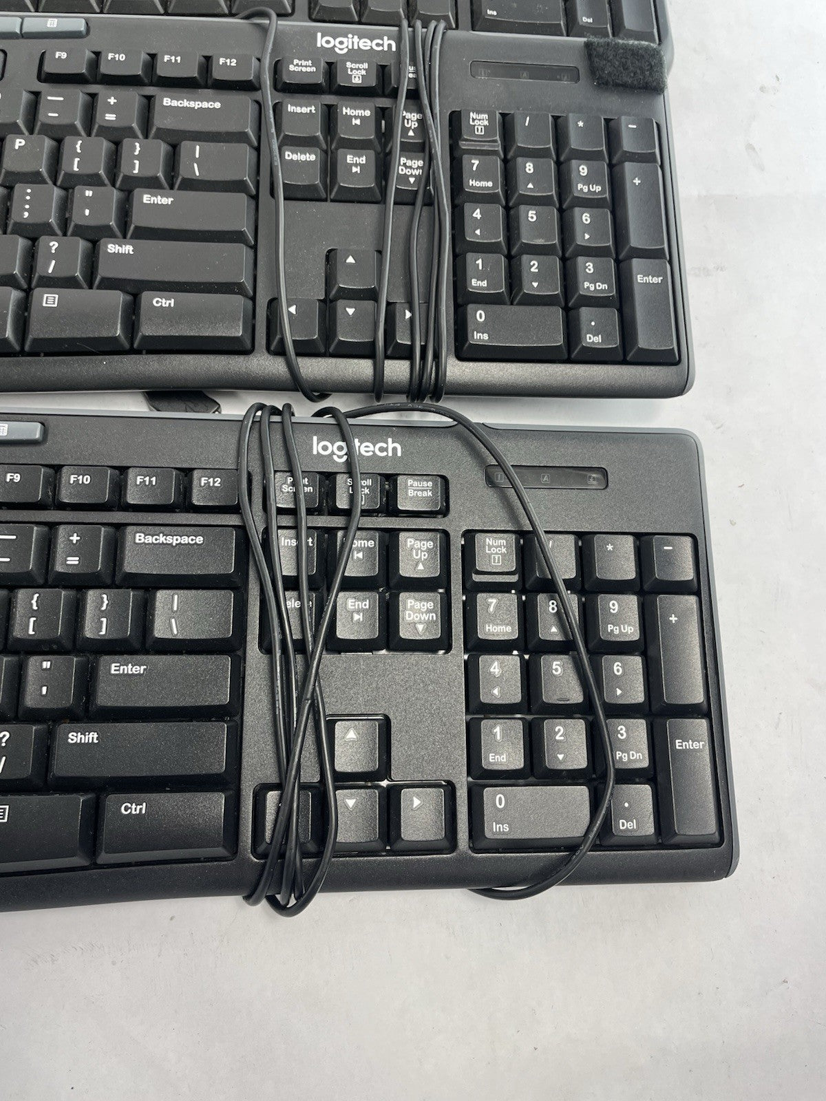 Lot of 8  Logitech Keyboards Wired USB  K120 Y-U0011 K200
