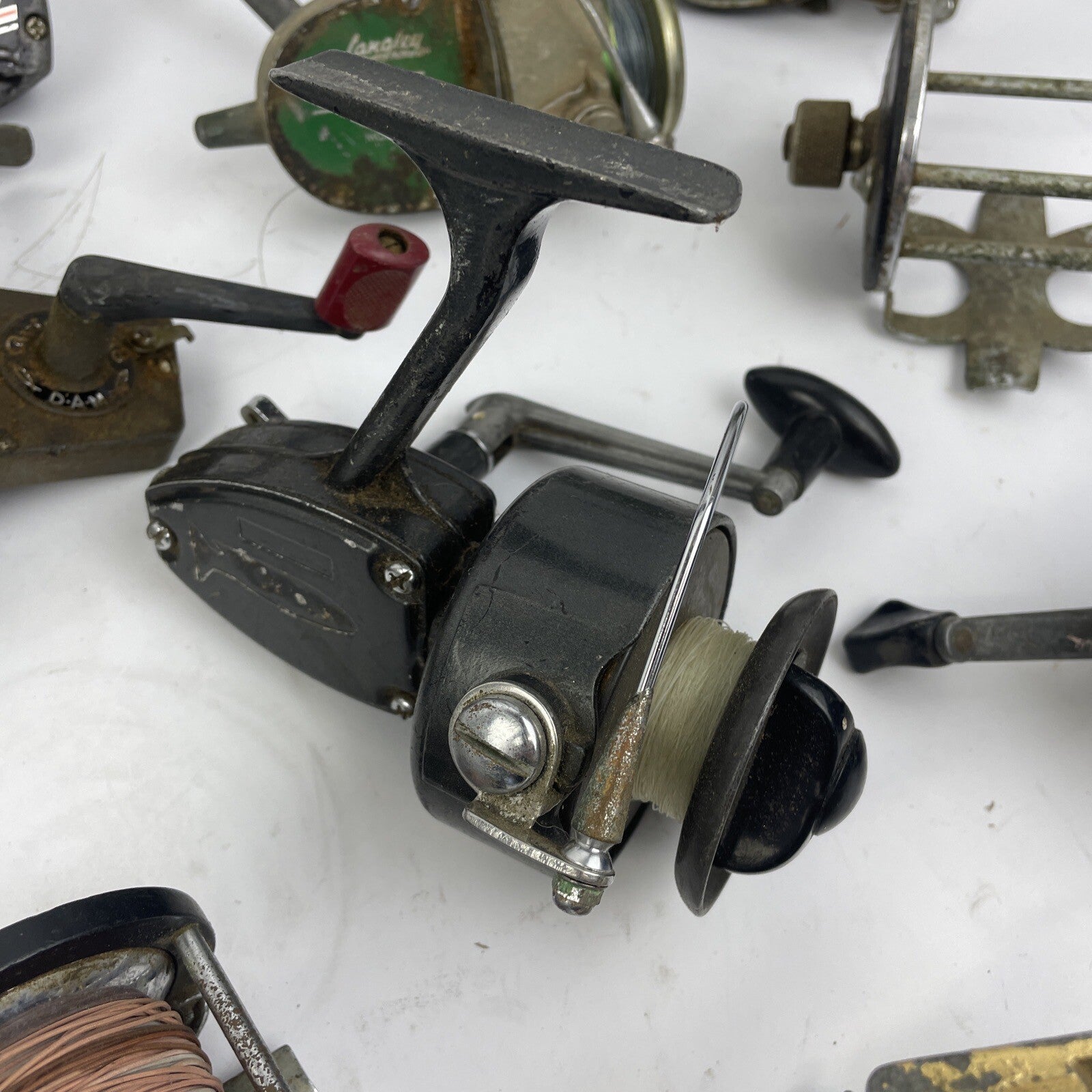 10 + Vintage Bait Cast Conventional Spinning Fresh Salt Reels For Parts Repair
