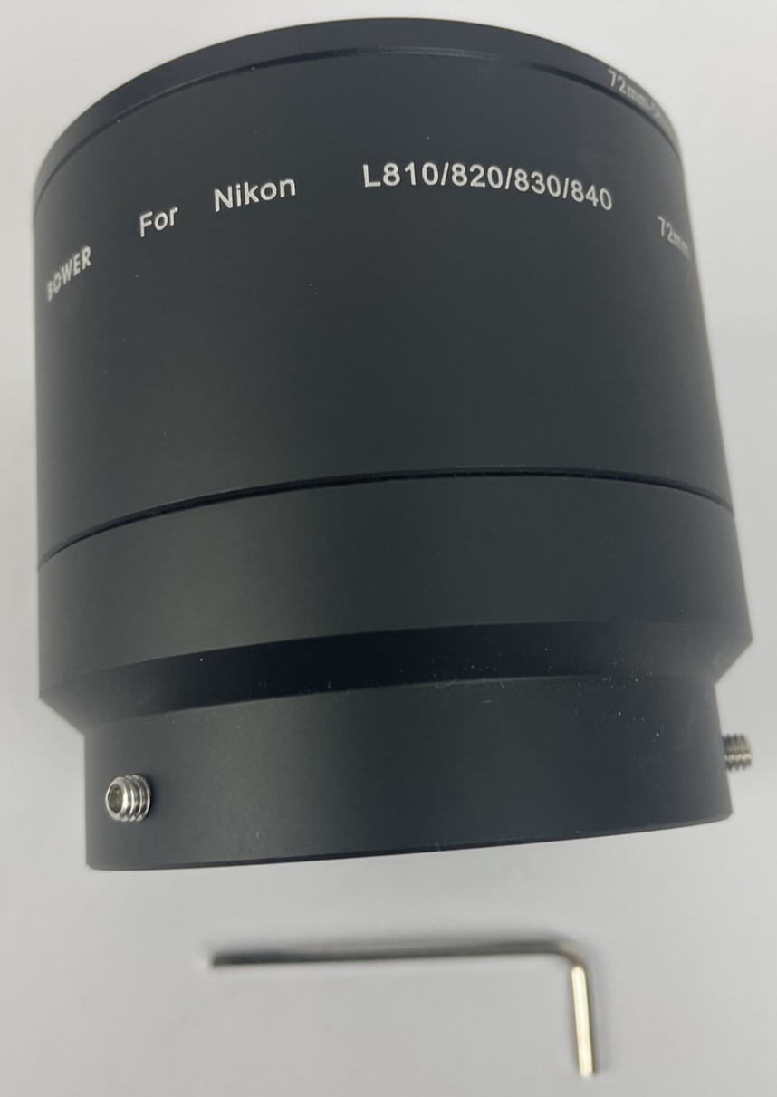 Bower Digital Camera Conversion Adapter Tube Nikon L810 L820 L830 L840 ANL81072