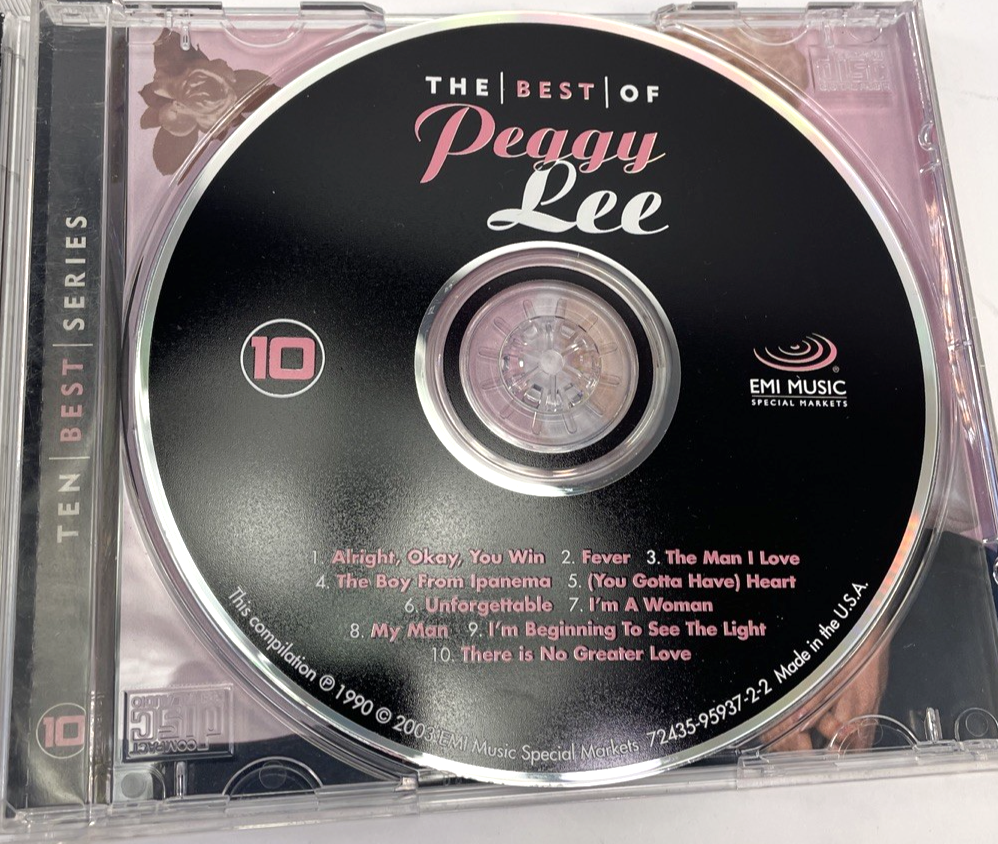 Peggy Lee - The Best Of Digital Audio CD 2003 Jazz Vocal EMI Music           #45