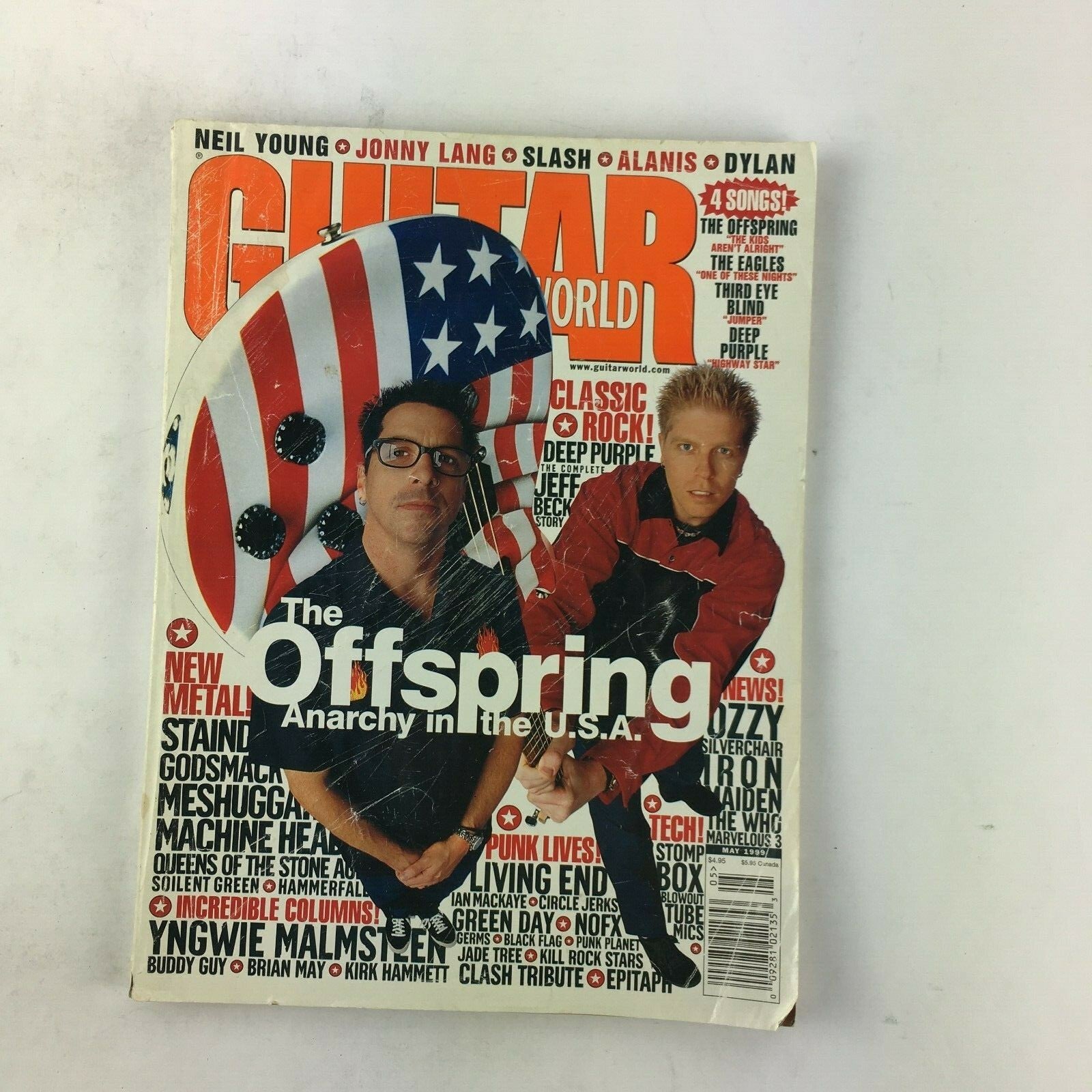 May 1999 Guitar World Magazine The Offspring Anarchy in the USA Jeff Beck
