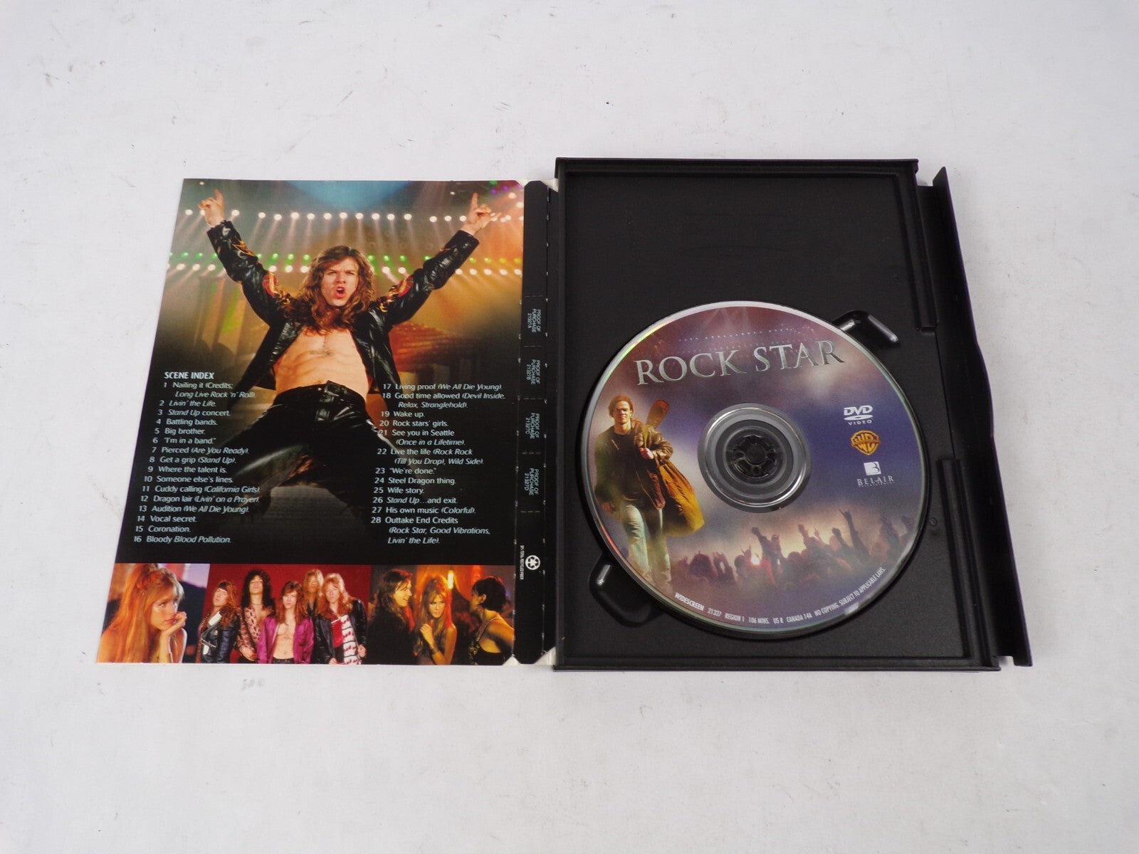 Rock Star Mark Wahlberg Jennifer Aniston Robert Lawrwnce Toby Jaffe DVD Movies