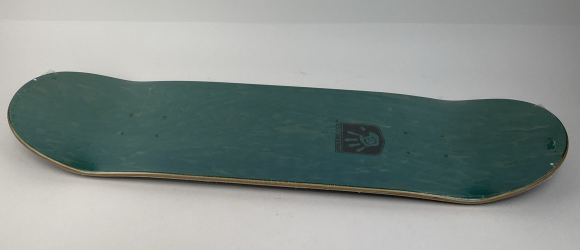 GREEN ISSUE Skateboards Gold Fist Militant Products Skateboard Deck 8.25" - Rare