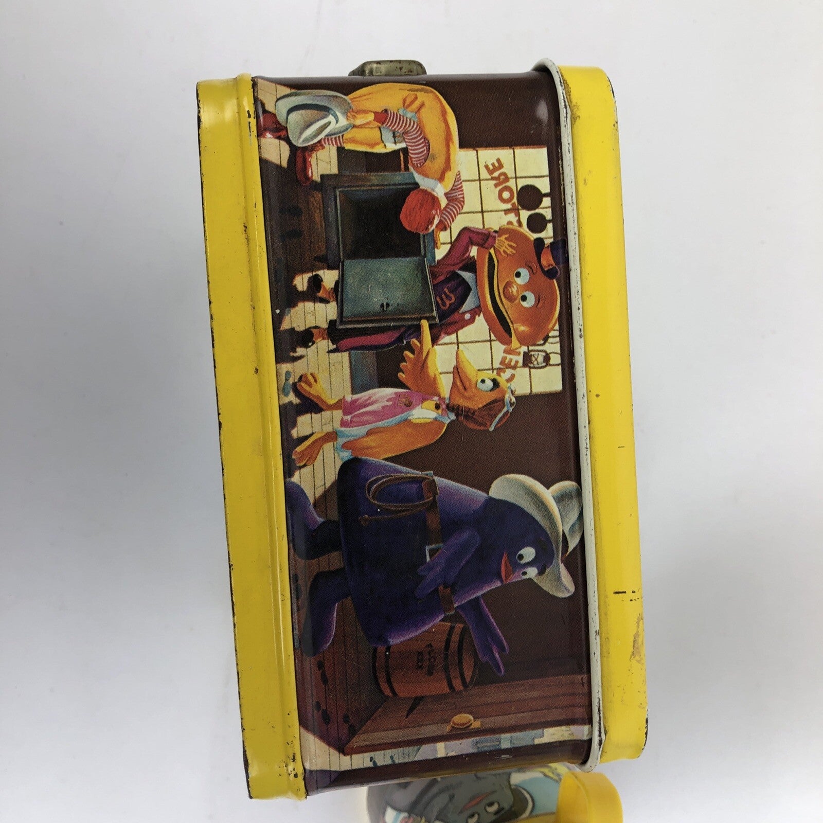 Ronald McDonald Sheriff of Cactus Canyon Metal Lunchbox w/ thermos Aladdin 1982