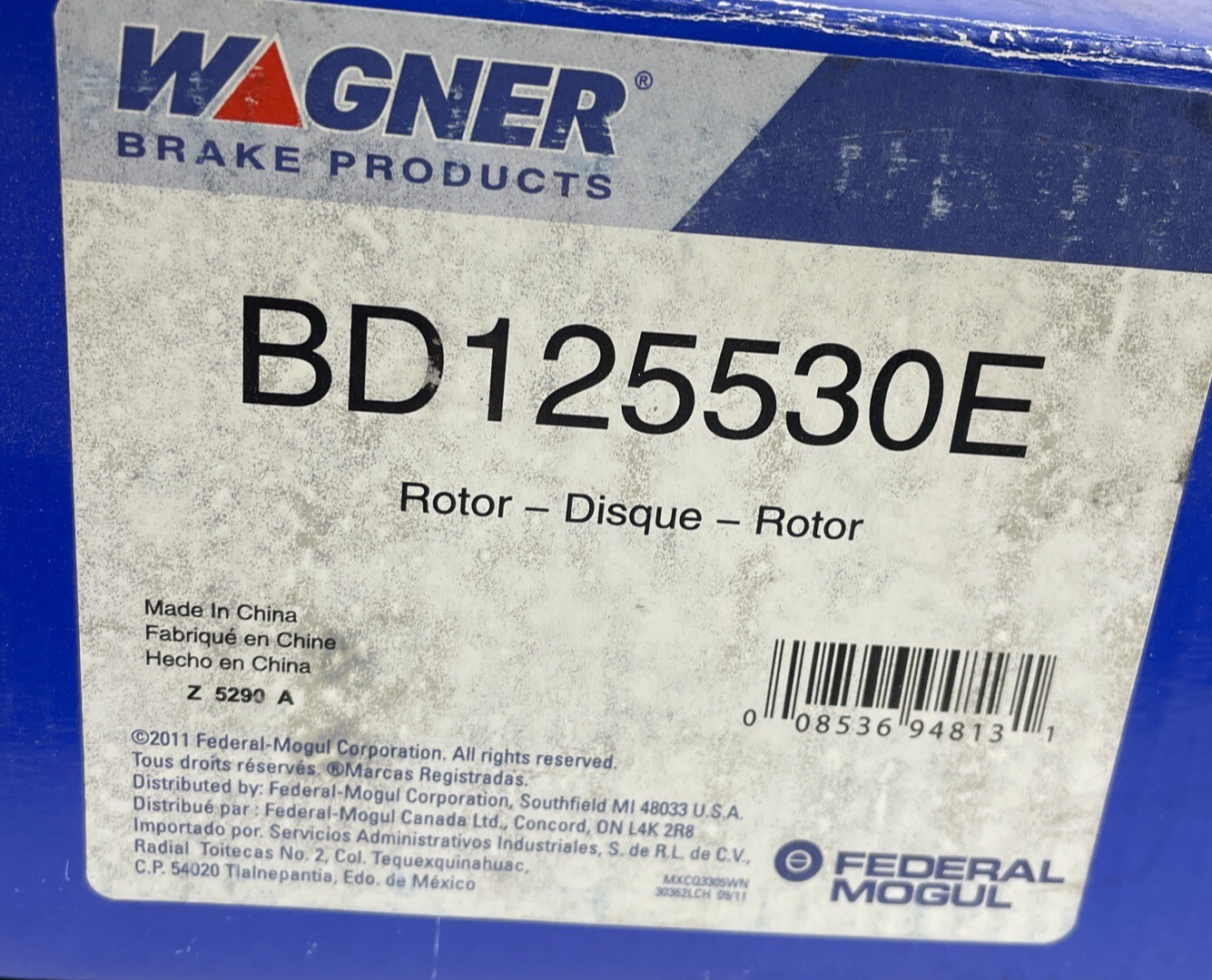 Wagner BD125530E front brake rotor Ford F150 F250