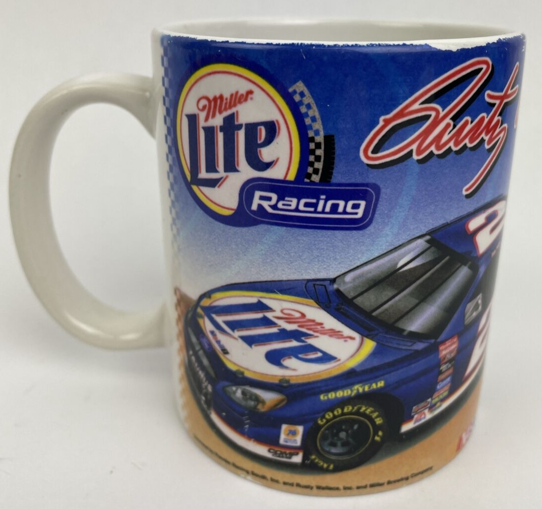 Rare Rusty Wallace #2 Coffee Mug Miller Lite Brewing Ford Penske Nascar - LOOK