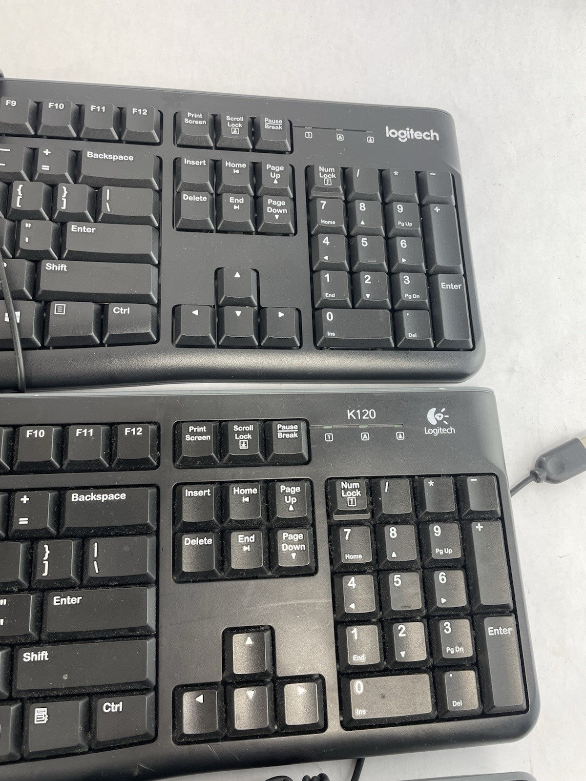 Lot of 8  Logitech Keyboards Wired USB  K120 Y-U0011 K200