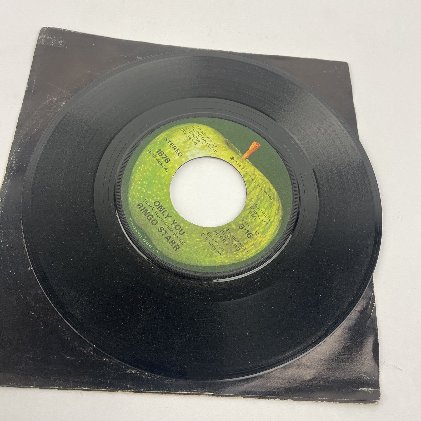 Ringo Starr Only You / Call Me Stereo 45 Vinyl Record Apple 1974 Scranton