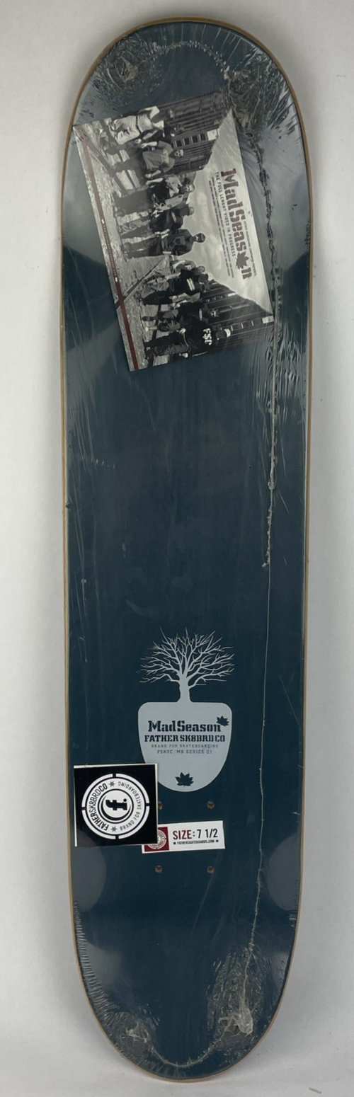 Vintage FATHER Skateboard Co. " MAD SEASON " Skateboard Deck CANADA MS Series 01
