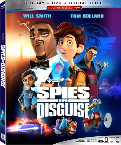 Spies in Disguise Blu-ray  dvd, 2019 Will Smith Tom Holland Multi Screen Edition