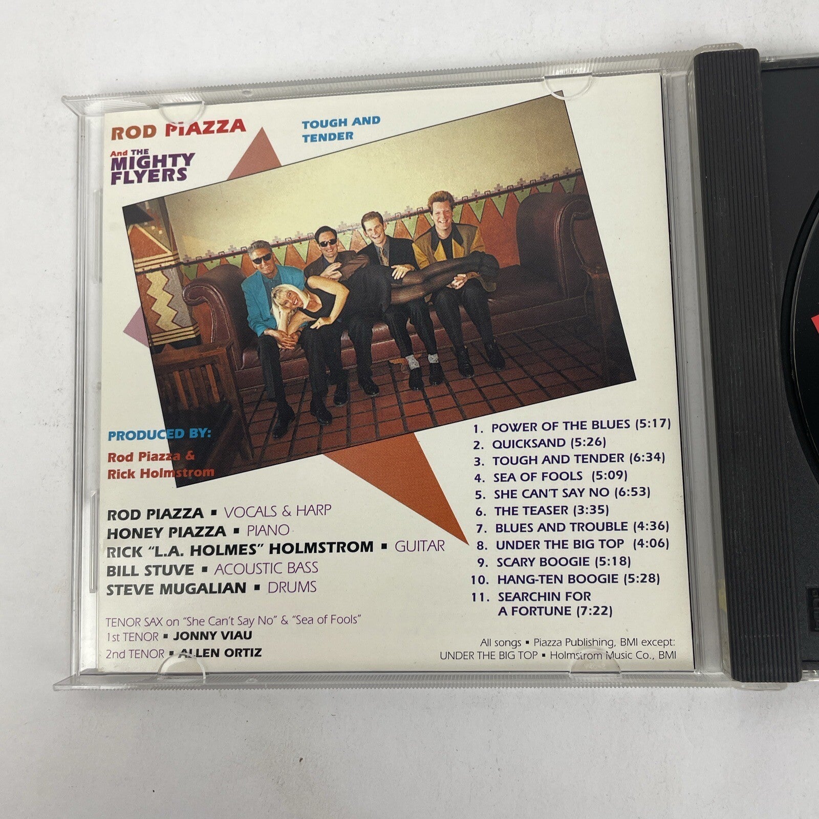 Rod Piazza & The Mighty Flyers- Tough & Tender Digital Audio CD, 1997 Tone Cool