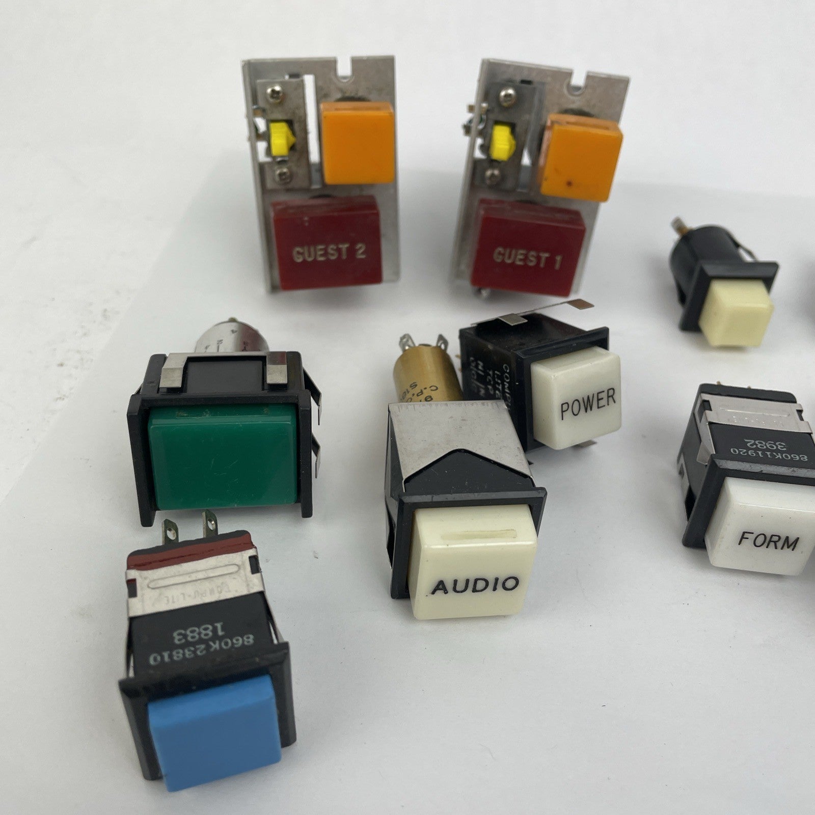 Lot of Assorted Dialco Dialight Macro-Oak Illuminated Push Button Switch - LOOK