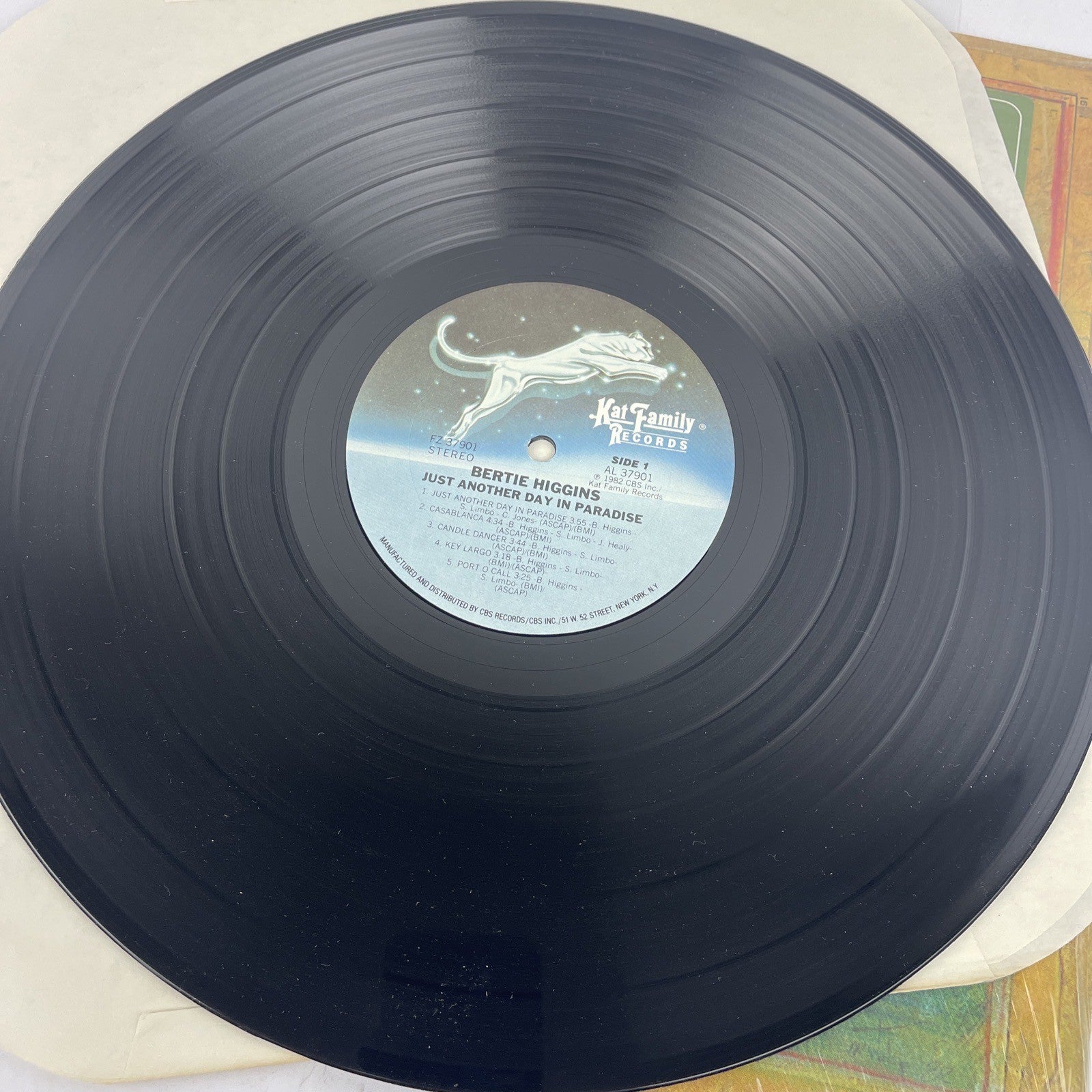 Bertie Higgins " Just Another Day In Paradise " Vinyl LP Record " Key Largo "