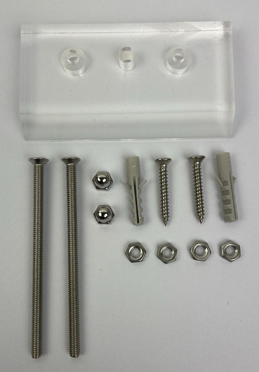 Clear Skateboard Wall Mount SK8 Hanger for Skateboarding Deck Display