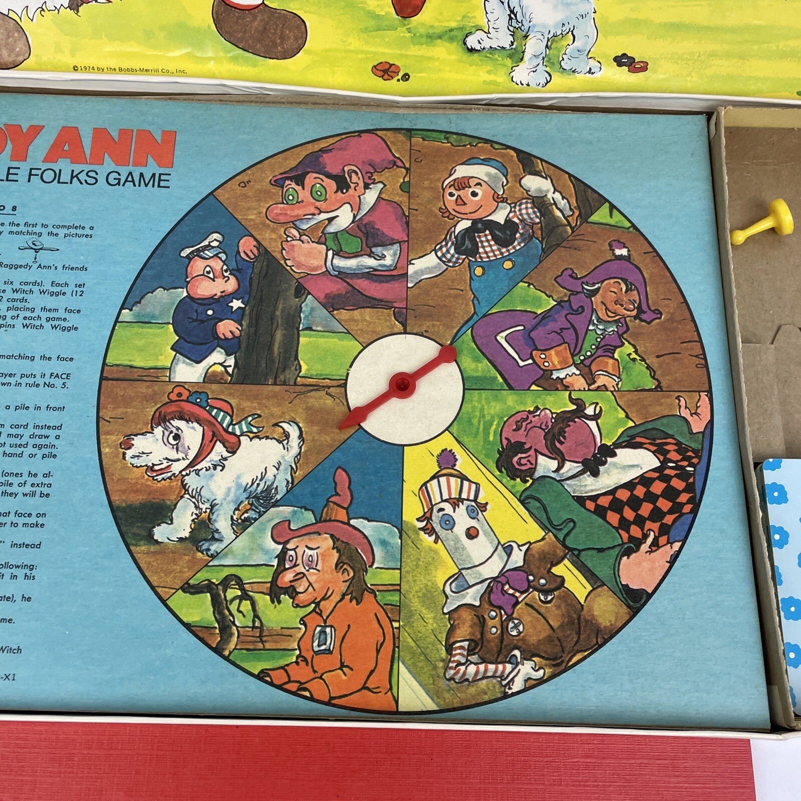 Vintage 1974 Raggedy Ann Board Game A Little Folks Game Milton Bradley - LOOK