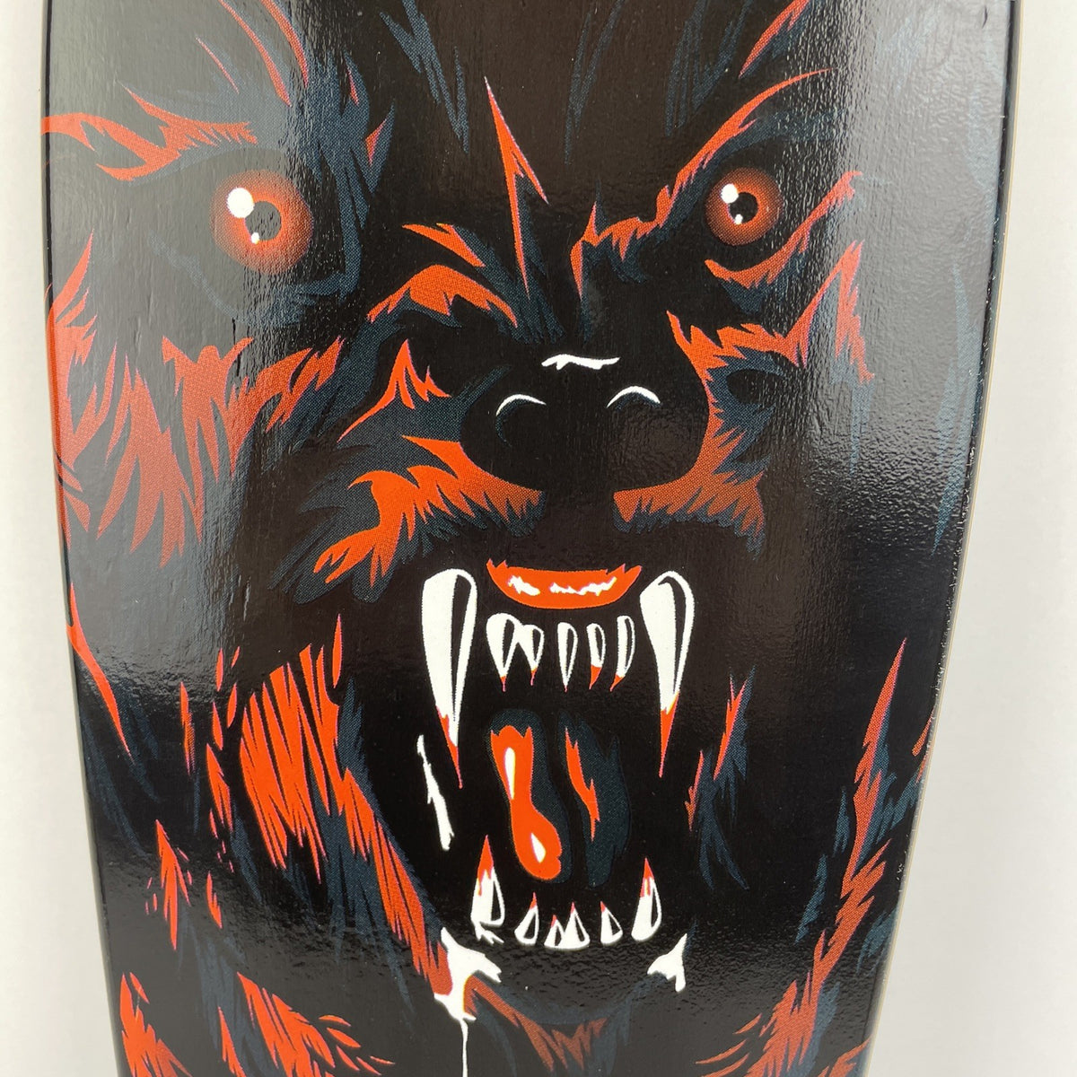 Penny Style Wood Cruiser Skateboard Deck w Griptape Red Wolf 23" x 6"