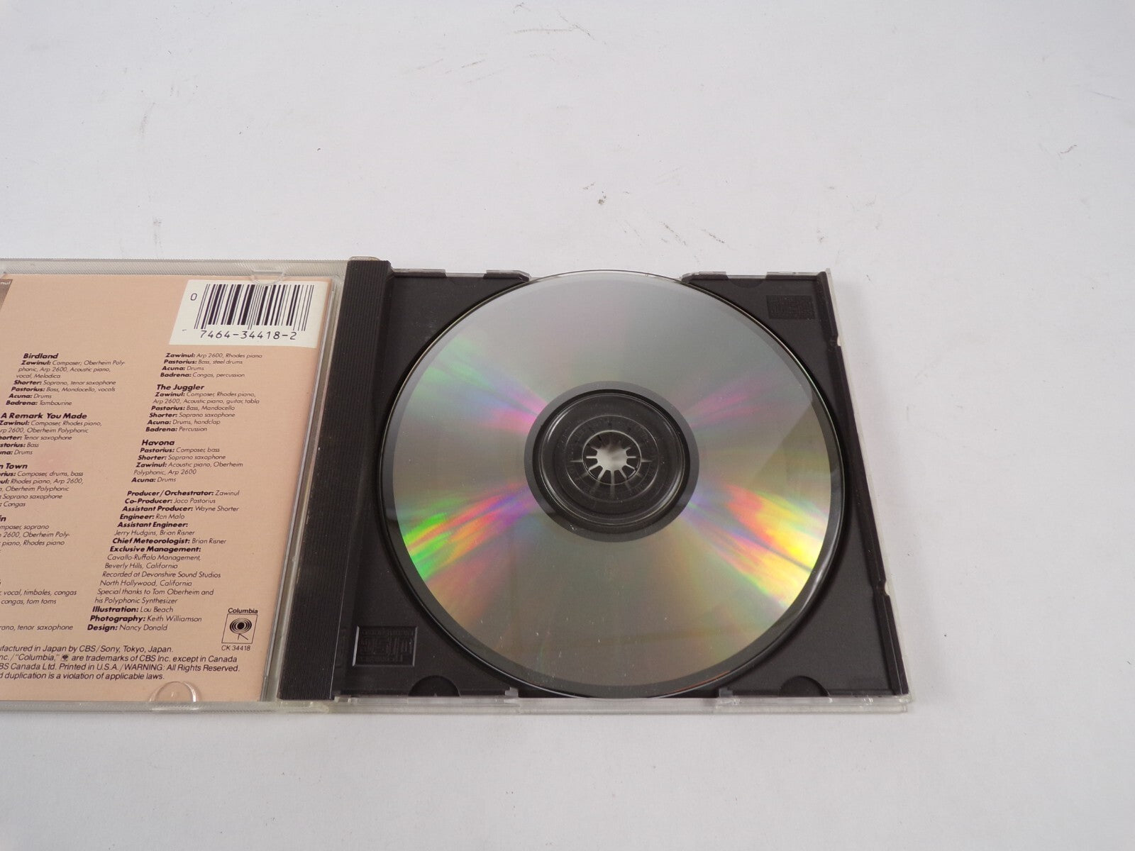 Weather Report - Heavy Weather Columbia Birdland A Remark You Made CD#61