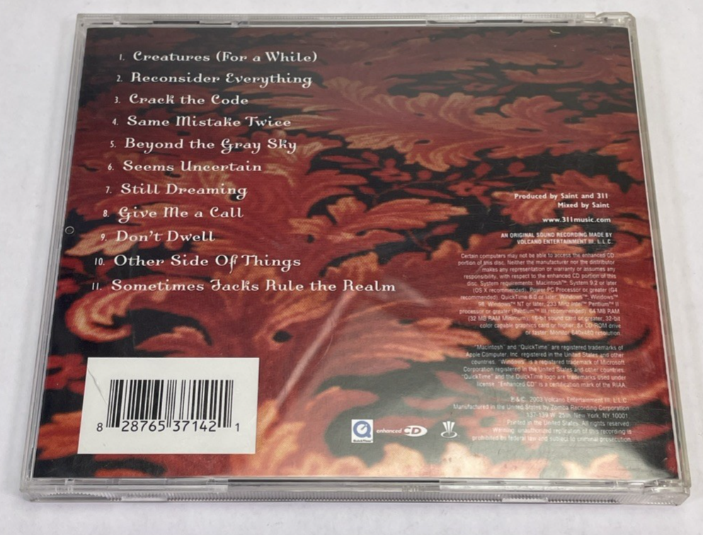 311 - Evolver Digital Audio CD 2003 Volcano Entertainment Rock Alternative