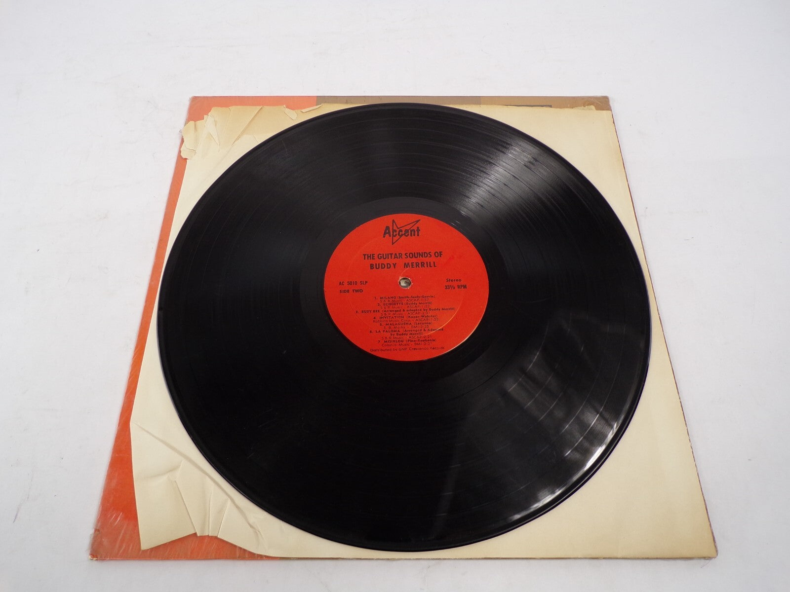 The Guitar Sounds of Buddy Merrill GNP Crescendo Vinyl Record