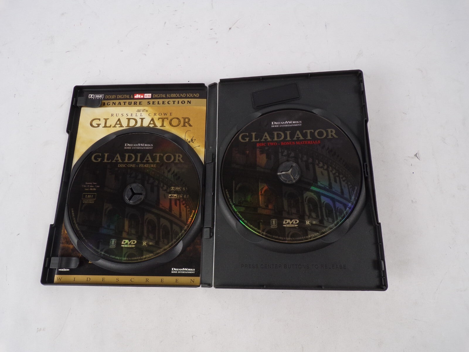 Gladiator Russell Crowe Signature Selection "Dazzling! Spectacular!" DVD Movies