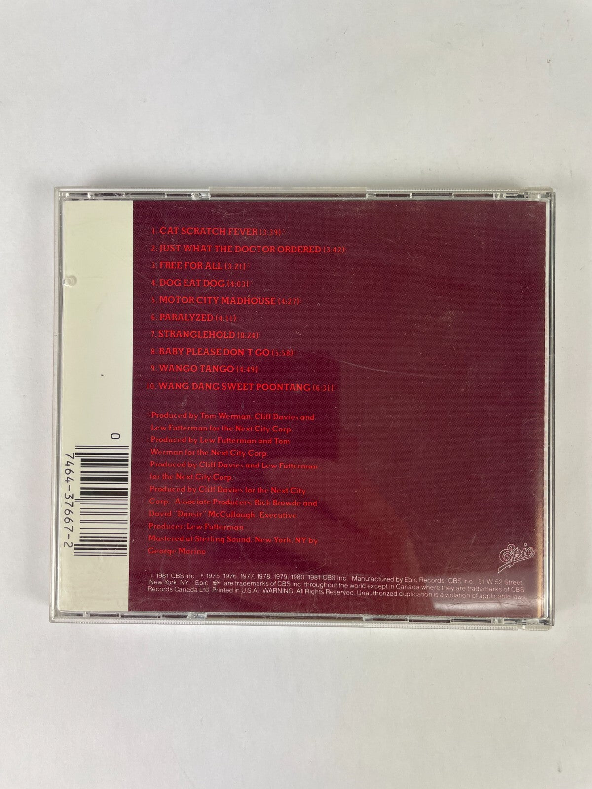 Great Gonzos The Best Of Ted Nugent CD #7