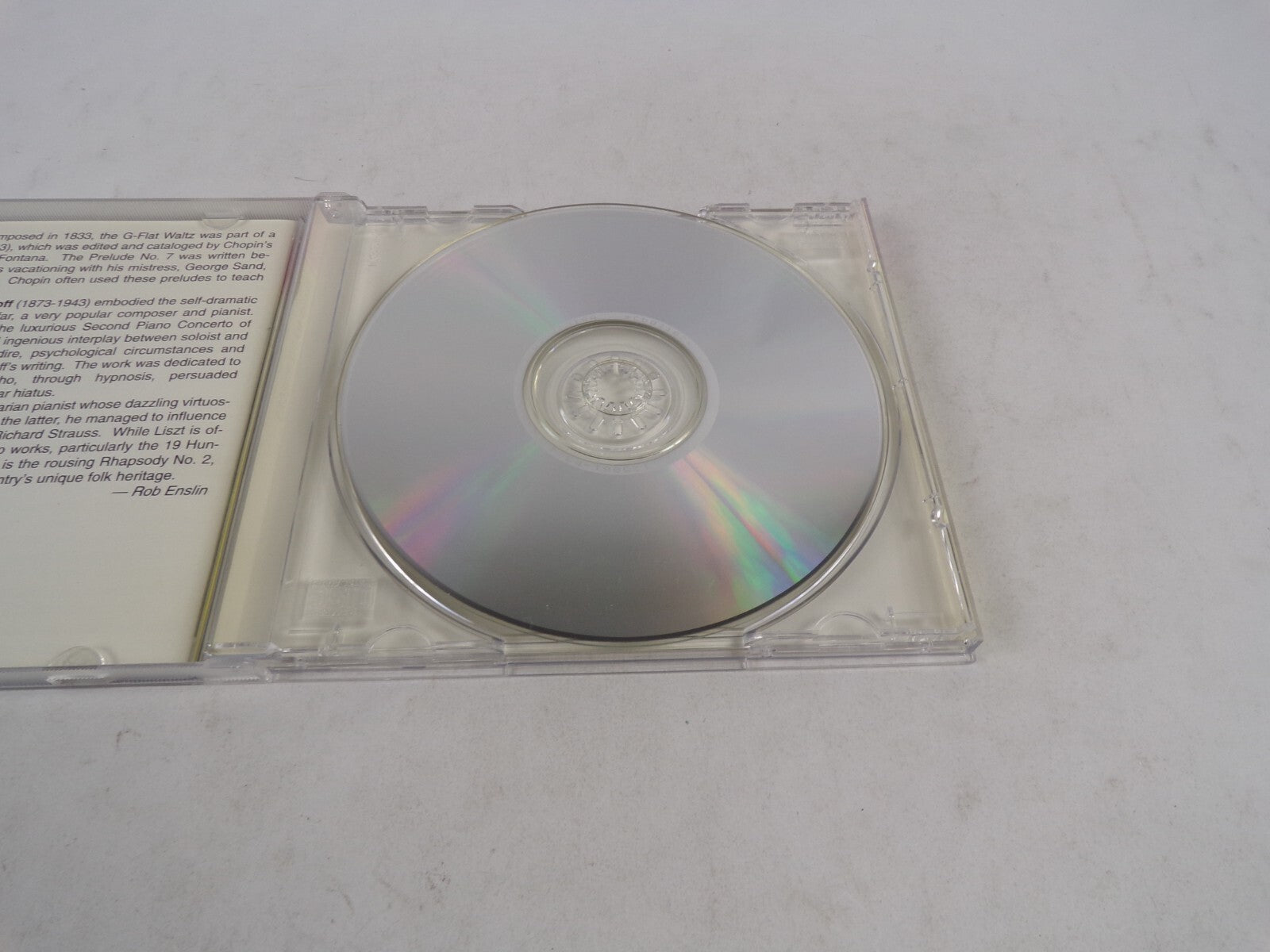 Piano Masterpieces Mozart Bethoven Tchaikovsky Chopin Liszt Rachmaninoff CD#58