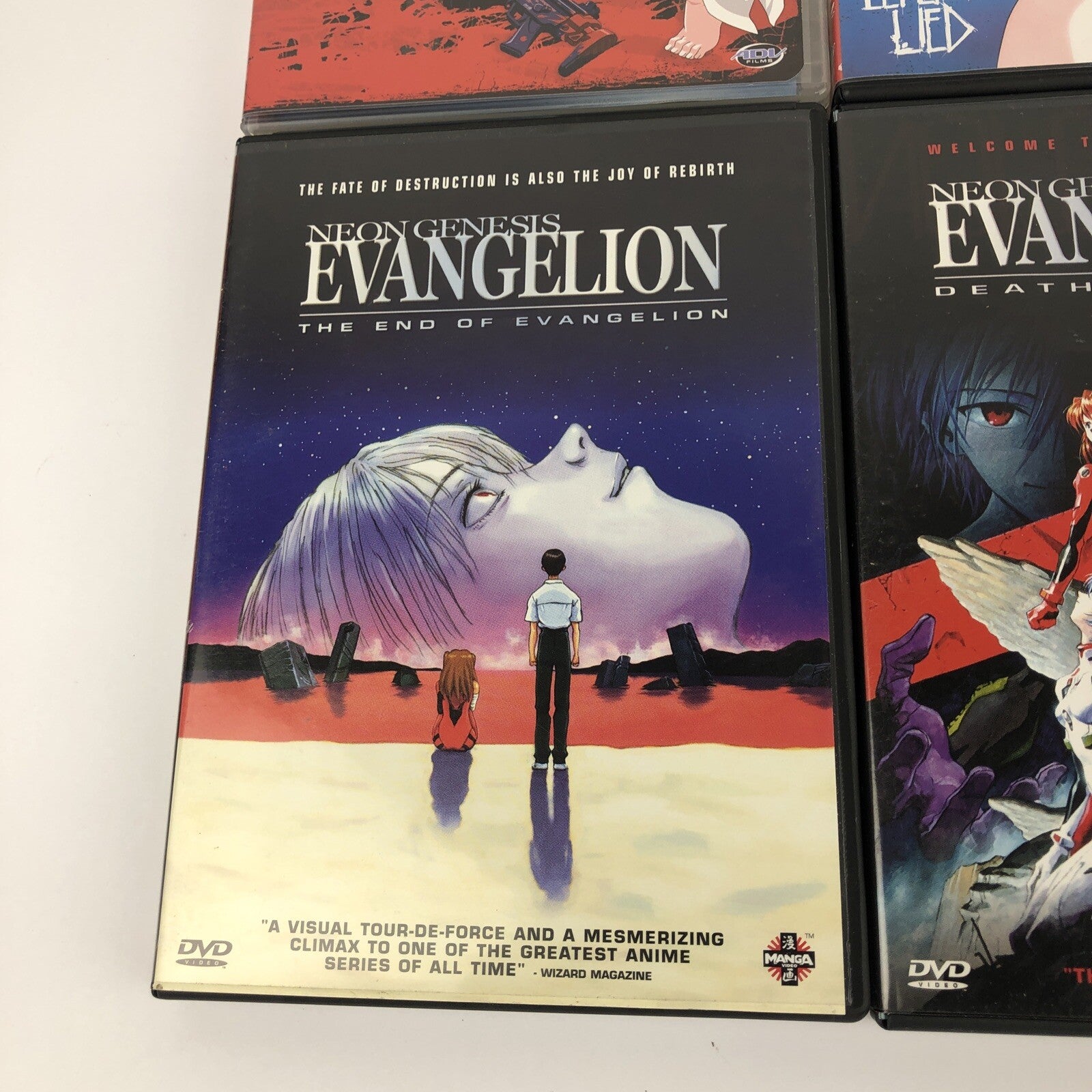 ANIME DVD LOT  Elfen Lied Vector  1 , 2 Gunslinger Girl Fafner Neon Genesis x 2