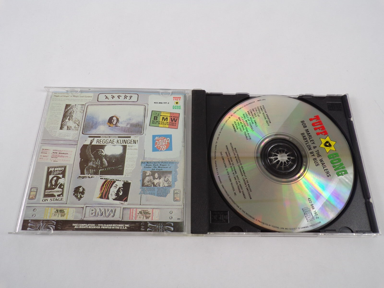 Bob Marley & The Wailers Babylon By Bus Tuff Gong Positive Vibration Punky CD#59