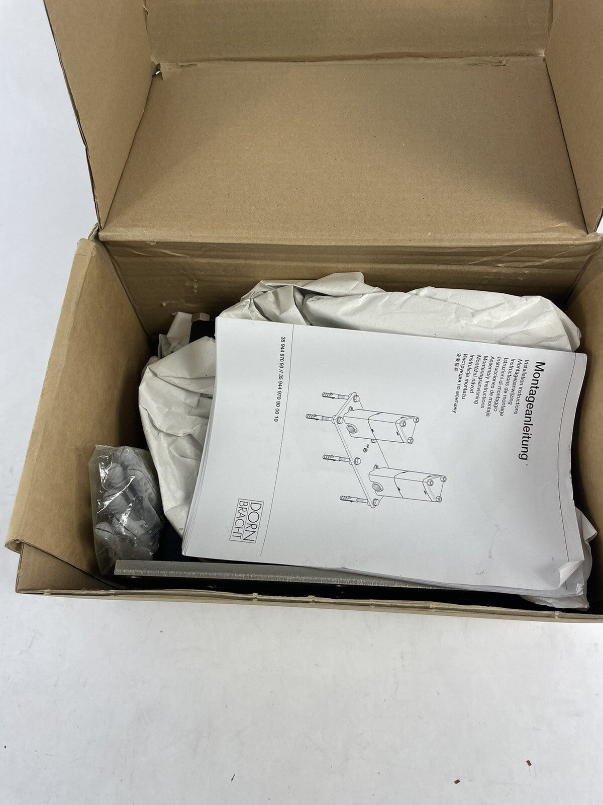 Dornbracht 35944970 floor mount tub spout rough-in installation kit