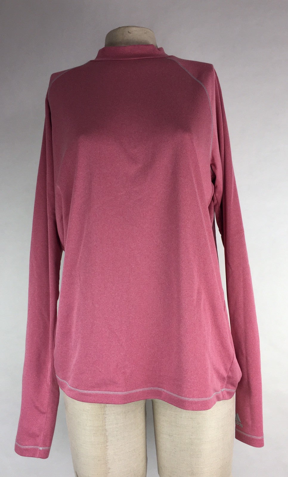 Adidas Golf women's thermal shirt size medium long sleeve performance top with pink stitch detailing activewear apparel